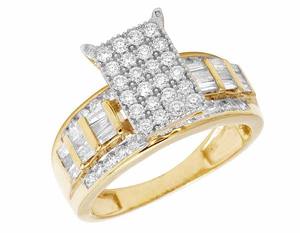 Anillo de compromiso de moissanita con diseño de forma cuadrada de lujo en plata de ley 925, joyería nupcial para boda para mujer, regalo de aniversario - Product Image 1