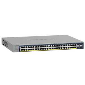 NETGEAR GS752TPP 48พอร์ตกิกะบิตอีเธอร์เน็ตสวิตช์อัจฉริยะแบบองค์กรที่มีการจัดการ20Gbps VLAN รองรับการจัดการระบบคลาวด์เชิงลึก - Product Image 1