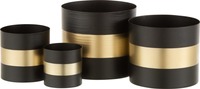 Rak Pot Bunga Logam Tinggi Modern untuk Luar Ruangan, Pot Besi Dekoratif untuk Bunga Artifisial, Berlapis Krom untuk Taman, Balkon, Teras