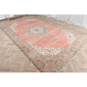 Turkish Vintage <b>Runner</b> Rug 0.6x11.7 ft, <b>Red</b> Wool Rug - Product Image 3