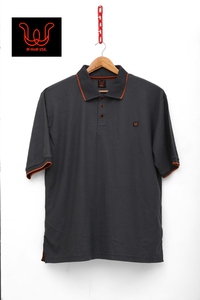 Polo uni pour homme en maille texturée – Coupe ajustée avec bordure contrastante - Product Image 2