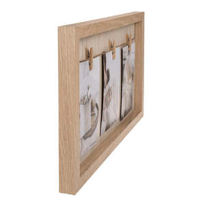 Séchoir à linge en bois avec pinces en bois – Produit durable et écologique - Product Image 1