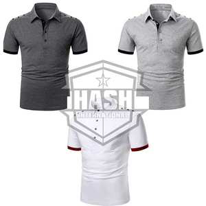 2025 Men's Business Style Short Sleeve for Polo <b>Shirts</b> Solid Color <b>with</b> Turn-Over Collar and <b>Pocket</b> Button 100% Cotton <b>T</b>-<b>Shirt</b> - Product Image 6