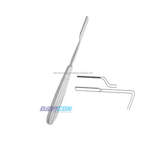 Cinceles quirúrgicos de acero inoxidable, sierras nasales con ángulo izquierdo, 17 cm - Product Image 4
