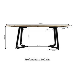 Mesa de comedor de madera de mango Suzon - Product Image 5