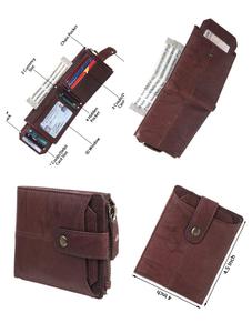 Meilleures ventes de portefeuilles en cuir véritable de luxe de qualité supérieure pour hommes, articles de mode en gros durables et durables - Product Image 3