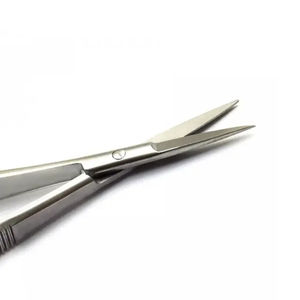 Tijeras para cutículas rusas sostenibles extra afiladas, tijeras para micropestañas con punta puntiaguda, herramienta de manicura de acción de resorte - Product Image 6