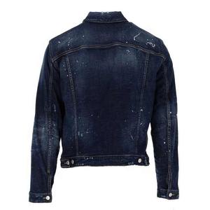 Veste en jean pour homme, style élégant, hiver 2024, denim délavé, 100% coton, coupe régulière, manches longues - Product Image 4
