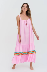 Vente en gros de coton modeste de haute qualité confortable col en V bouton avant sans manches ceinture femmes tenue décontracté robes à bas prix - Product Image 5