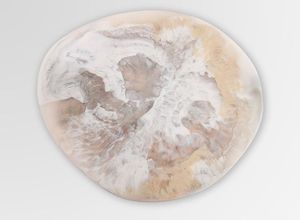 Assiette ronde blanche et dorée à vendre, assiette à dessert, assiette à fruits, plat décoratif, assiette de service élégante, vaisselle - Product Image 2