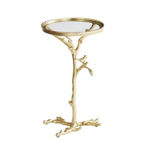 Nouvelle arrivée Antique brillant or et argent placage bougeoir conception Unique à la main conique bougeoir pour la décoration - Product Image 3