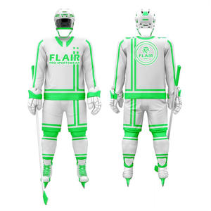 Jersey de hockey sobre hielo de sarga bordado personalizado al por mayor Jersey de hockey sublimado - Product Image 2