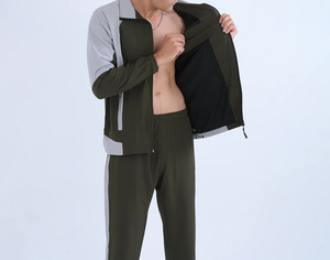 Sudadera ajustada con logotipo personalizado para hombre, chándales recién llegados con logotipo personalizado, ropa de calle alta, chándal para hombre a precio mayorista - Product Image 4