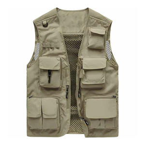 Service OEM Gilet tendance personnalisé pour hommes Gilet de luxe à poches multiples de haute qualité avec poches en 5 dimensions pour hommes - Product Image 4