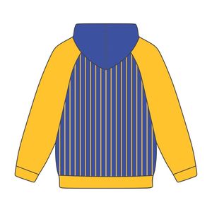 Sigma Gamma Rho Blue Body in oro Raglan Pullover con cappuccio SGRho Sorority abbigliamento personalizzato Divine Nine HBCU - Product Image 3