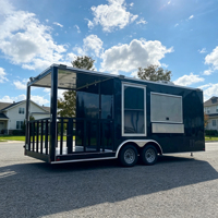 Remorque alimentaire entièrement équipée, cuisine mobile remorquable, remorque de concession, camion alimentaire commercial pour BBQ, pizza, café, crème glacée