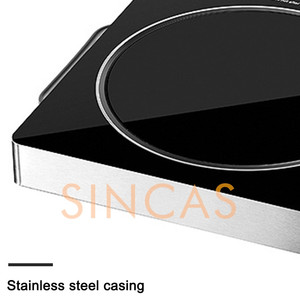 Cuisinière électrique en céramique haute puissance 2200W 110V-220V avec boîtier en acier inoxydable, cuisinière à induction intelligente - Product Image 2