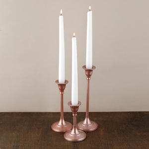 New Gold Metal <b>Pillar</b> Candlestick Holder Set 3 Handmade T <b>Light</b> Candle Decoration for Home Balcony Garden Elegant Candle Stand - Product Image 6