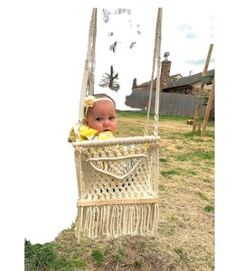 Balançoire transat pour bébé avec musique et jouets en coton fait main naturel balançoire pour bébé style couleur bébé chevet dormeur - Product Image 1