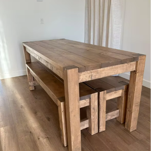 Handmade Modern Solid Wood Eco-Friendly Dining Room <b>Table</b> Apartment Hotel Home Design Kitchen Furniture Assembled <b>Parties</b> - Product Image 1