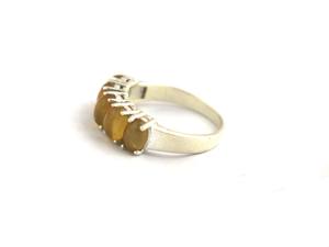 โอปอลเอธิโอเปียนธรรมชาติแหวนวงรีครึ่งนิรันดร์925สเตอริงทำด้วยมือเงินสเตอร์ลิงสำหรับทุกเพศ - Product Image 3