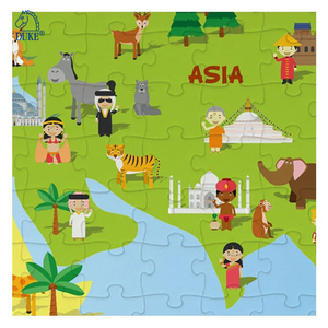 Mô hình hoạt hình bản đồ thế giới 300 chiếc Câu Đố giáo dục trẻ em - Product Image 3