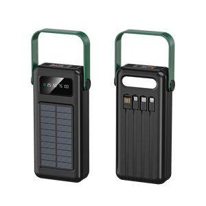 Green Lion Power Bank พลังงานแสงอาทิตย์30000มิลลิแอมป์ต่อชั่วโมงสีดำพร้อมพลังขับ10วัตต์ - Product Image 2