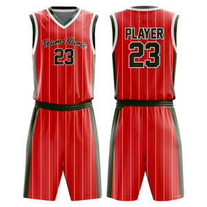 High Quality Sublimation Printed <b>Basketball</b> Uniform Set Latest Design Breathable Polyester Fabric Plus <b>Size</b> Compatible Price - Product Image 1