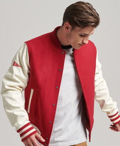 Top Vente Hommes Premium Qualité Laine Toile Varsity Veste Personnalisable Conception Tendance Chaude Matériau Frais Bas Prix Avant - Product Image 5