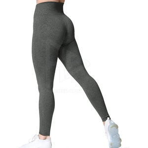Sublimation Printing <b>Push</b> <b>Legging</b> Solid Breathable Factory Direct Sale Gym Wear High Quality Pants Women Customized Logo Mid - Product Image 1