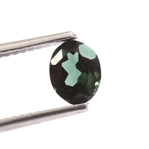 AAA qualité 0.75 Ct tourmaline verte à facettes pierre précieuse en vrac coupe ovale naturelle pour la fabrication de bijoux - Product Image 2