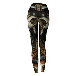 Mallas de entrenamiento con estampado completo para mujer, pantalones de entrenamiento de yoga con cintura alta, tela elástica de compresión para ropa deportiva - Product Image 5