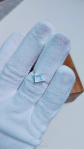 Classic 925 Sterling Silver Rhodium Plated Fine Handmade Engagement <b>Ring</b> Rainbow Blue Moonstone Zircon <b>Indian</b> Unisex Jewelry - Product Image 5