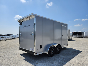 Nouvelle remorque de transport de marchandises fermée 2027 US 7x14' hauteur 84 pouces charge utile 2001-3000 kg porte à rampe - Product Image 2