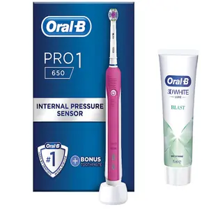 口腔B Pro 400活力电动牙刷带牙膏 (2) 刷头可充电所有颜色 (新款) 低价