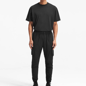 Pantalons décontractés pour hommes de haute qualité, respirants, séchage rapide, 100% coton, grande taille, personnalisés, pour la salle de sport, la course à pied, l'entraînement, meilleur prix - Product Image 2