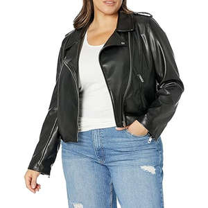 Chaquetas de Cuero Genuino para Mujer, con Cierre, para Invierno, Transpirables y Ecológicas, Manga Larga - Product Image 3