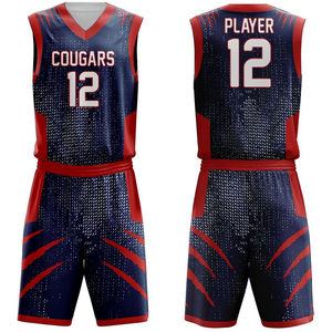 Wholesale Men's Basketball Suit Logo Customized Basket Ball Jersey Basketball Jersey Uniform Regular Fit Basketball Uniform - Product Image 1