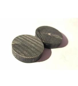 Boutons en corne de buffle noire, corne naturelle, fournitures pour la couture et l'artisanat - Product Image 1