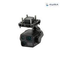 Caméra stabilisée 3 axes AP-G4S EO/IR AI avec zoom 22X, portée laser 1500m, IA 6T, thermique 640x512, 12-24V pour robot chien UGV