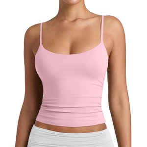 Women's Seamless Breathable Workout Tank <b>Yoga</b> & <b>Pilates</b> Sports Bra Stylish Back Design Medium Support Spandex/Nylon Material - Product Image 2