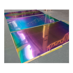 High Quality PVD Titanium Coating Service Stainless Steel Plate in Rainbow Colours Oxynitride Titanium <b>Oxide</b> Spray Application - Product Image 1