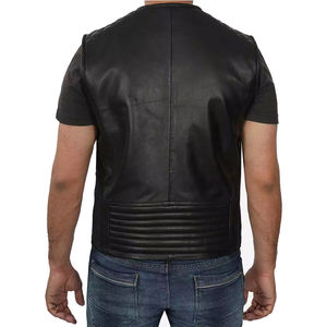 Chaleco Acolchado de Cuero Genuino para Hombre, Precio de Fábrica, Mejor Calidad, Color Marrón, Impermeable, Transpirable, Reversible, Ecológico - Product Image 6