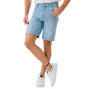 กางเกงขาสั้นผ้ายีนส์สวมใส่สบายแบบคลาสสิกสำหรับผู้ชายผ้าคอตตอนระบายอากาศได้น้ำหนักเบาเข้ารูปสำหรับฤดูร้อน - Product Image 3