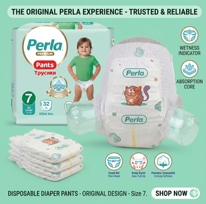 ผ้าอ้อมเด็ก PERLA พรีเมียม อัลตร้า-ธิน แบบไม่ถักทอ ป้องกันการรั่วซึม 12 ชั่วโมง รูปทรงอัลฟอร์ม ลายพิมพ์สวยงาม ผลิตจากญี่ปุ่น SAP-ขายส่ง - Product Image 5