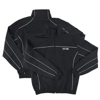 Chaqueta y Pantalones Deportivos Personalizados, Transpirables, de Talla Grande, de Nailon/Acrílico, con Cremallera, Reflectantes, Impermeables, Resistentes al Viento, Estilo Urbano, Color Sólido