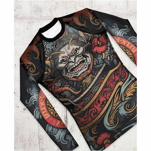 Rashguard MMA BJJ conçu pour l'entraînement performant avec des designs sublimés à manches longues et courtes, kimono jiu jitsu, service OEM - Product Image 4