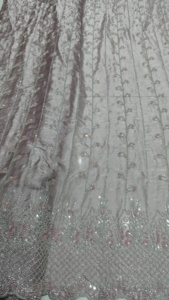 Wholesale Supply Silk Handwork <b>Beads</b> Imported Party Wear <b>Fabric</b> for Making Women Dress Pure Silk abric - Product Image 2