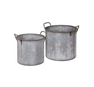 Elegance Plants Container Decoración de jardín Maceta de metal de hierro para el hogar Decoración de balcón Macetas de fabricantes y proveedores - Product Image 2