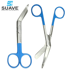 5.5 Blue Handle Multi Purpose Stainless Steel 2024 Best Supplier Surgical Bandage Scissors by SUAVE SURGICAL INSTRUMENTS - Product Image 4